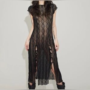 Find Me Now Mariposa Lace Midi Dress
